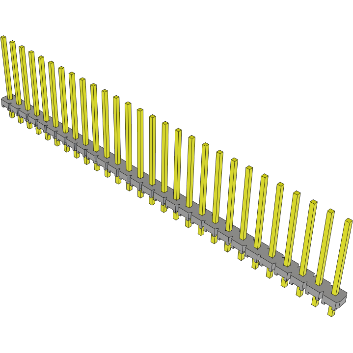 Samtec-MTLW-128-22-G-S-480 Embases de raccordement et réceptacles PCB Conn Unshrouded Header HDR 28 POS 2.54mm Solder ST Top Entry Thru-Hole Bulk