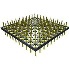 Samtec-HLT-0402-T-R Piastre connettori e prese PCB Conn Unshrouded Header HDR 8 POS 2.54mm Solder ST Top Entry Thru-Hole Bulk