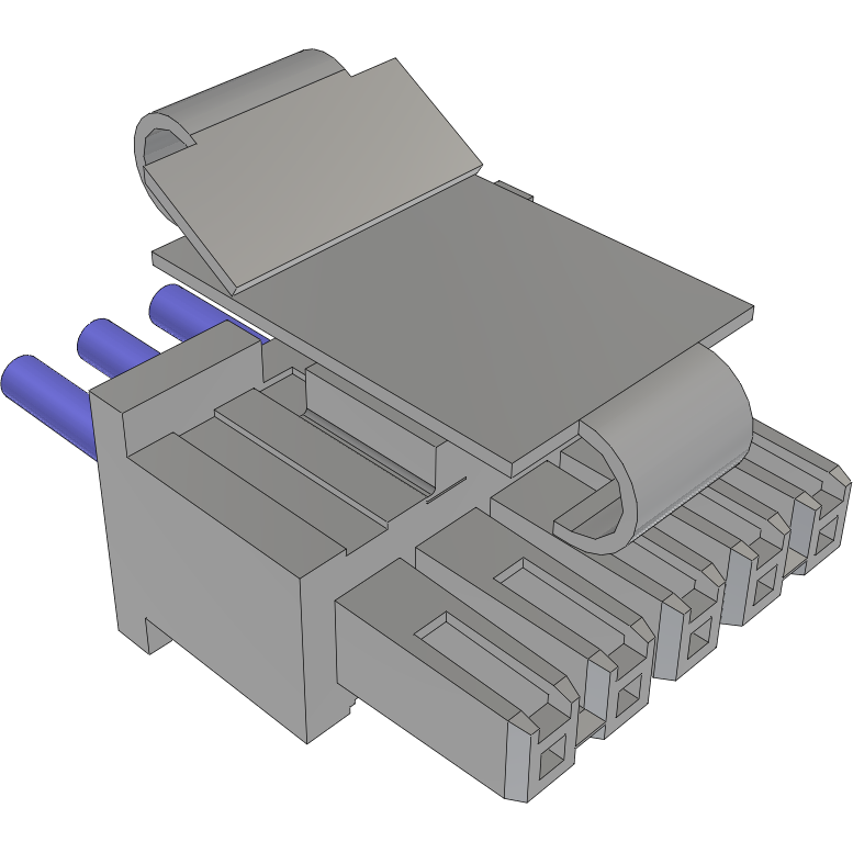 Samtec-MMSS-05-24-L-05.00-S-K-M Cable Assembly AC Power Cable Assembly 0.127m Power 5 POS SKT Crimp 24AWG