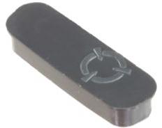 Glenair-289-052-4-P Steckverbinderzubehör Connector Accessories Conductive Cap Straight Ethylene Vinyl Acetate/Conductive Polyethylene Copolymer Black
