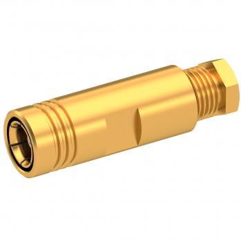 Radiall-R114003000 RF-Steckverbinder Conn SMB 0Hz to 4GHz 50Ohm Clamp ST Cable Mount PL Gold Over Nickel