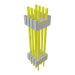 Conn Board Stacker HDR 8 POS 1.27mm Solder ST Thru-Hole Bulk