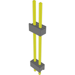 Conn Board Stacker HDR 2 POS 2.54mm Solder ST Thru-Hole Bulk