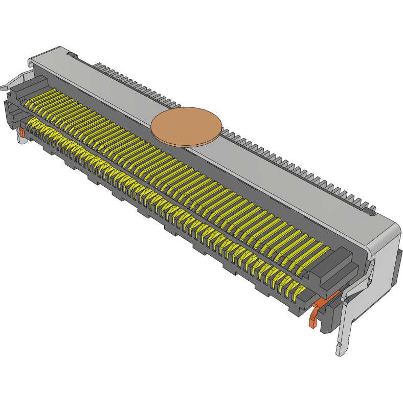 Samtec-LSHM-150-L1-L-DH-A-S-K-TR Piastre connettori e prese PCB Conn Socket and Terminal Strip HDR/SKT 100 POS 0.5mm Solder RA Side Entry SMD Razor Beam™ T/R