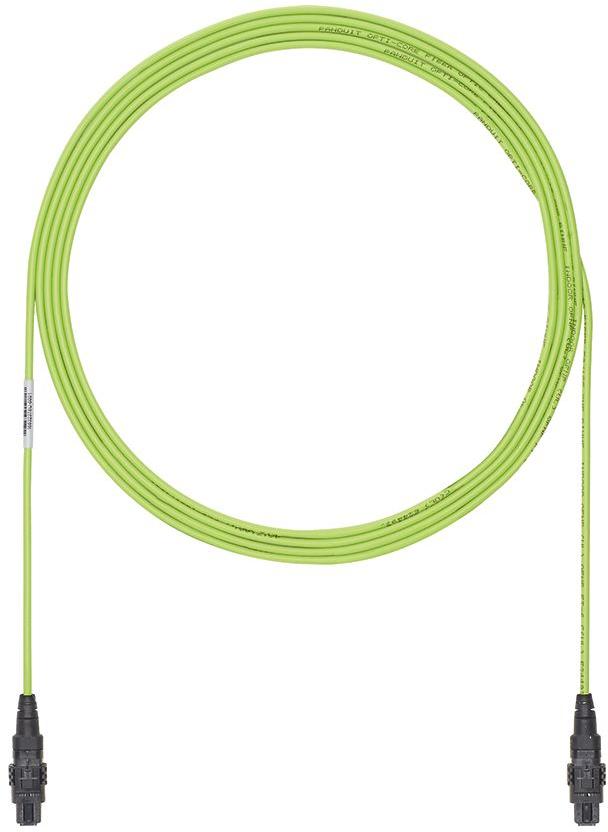 Panduit-FWTRL7N7NLNM001 Cable Assembly Fiber Optic Cable Assembly 3.0mm Indoor Round 1m PANMPO to PANMPO 12 to 12 POS F-F
