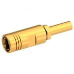 Radiall-R114073000W RF-Steckverbinder Conn SMB 0Hz to 4GHz 50Ohm Crimp ST Cable Mount PL Gold Over Nickel