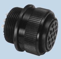 Amphenol-ACS06R36-1P-003-116 Steckverbinder, rund Conn Circular PIN 22 POS Solder ST Cable Mount 22 Terminal 1 Port