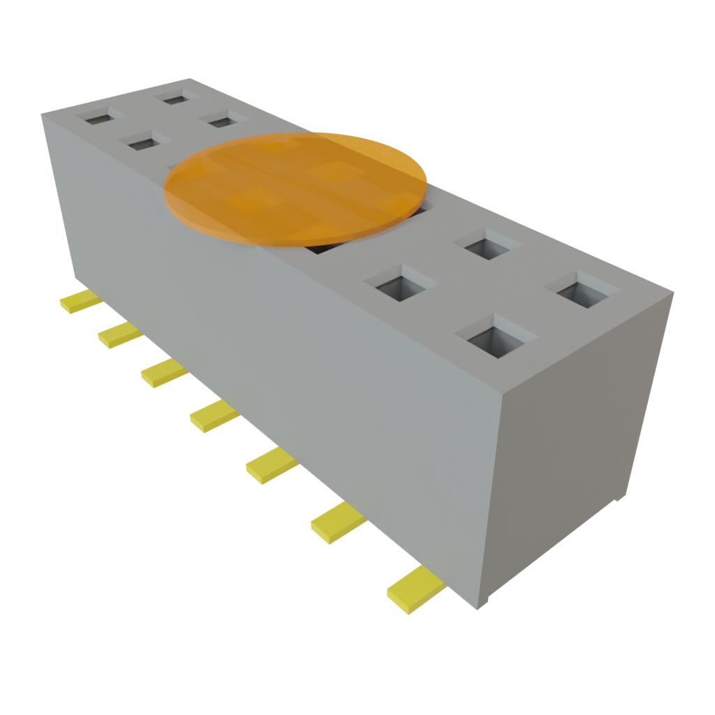 Samtec-TLE-107-01-G-DV-A-K-TR Steckverbinderleisten und Leiterplattenbuchsen Conn Socket Strip SKT 14 POS 2mm Solder ST Bottom Entry SMD T/R