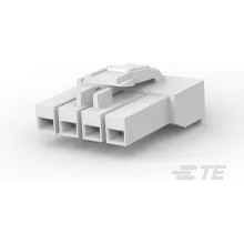 TE Connectivity-178481-1 Einzeladersteckverbinder, Gehäuse Conn Housing PL 4 POS 3.96mm Crimp ST Cable Mount Natural Bag