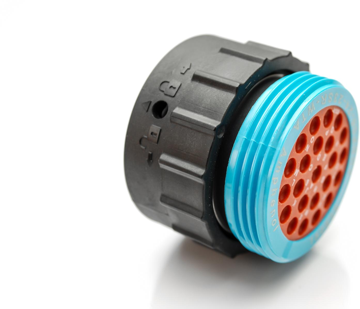 Amphenol-AHDP06-24-23SR-WTA Connector Circular Conn Circular SKT 23 POS ST Cable Mount 23 Terminal 1 Port