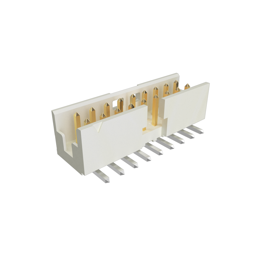 Amphenol Communications Solutions-98424-F52-18LF Steckverbinderleisten und Leiterplattenbuchsen Minitek®, Board/Wire to Board Connectors, Shrouded Header - Surface Mount - Double row - 18 Positions - 2mm (0.079inch) - Vertical