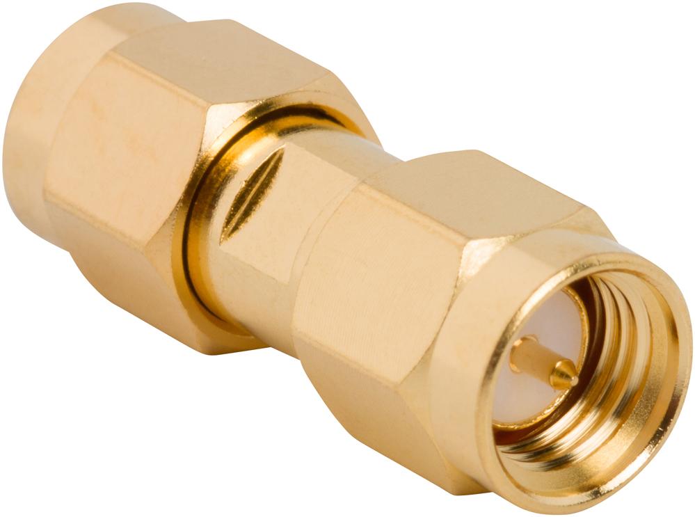 Amphenol RF-132168 Connector RF Conn SMA Adapter 0Hz to 18GHz 50Ohm ST PL/PL Gold