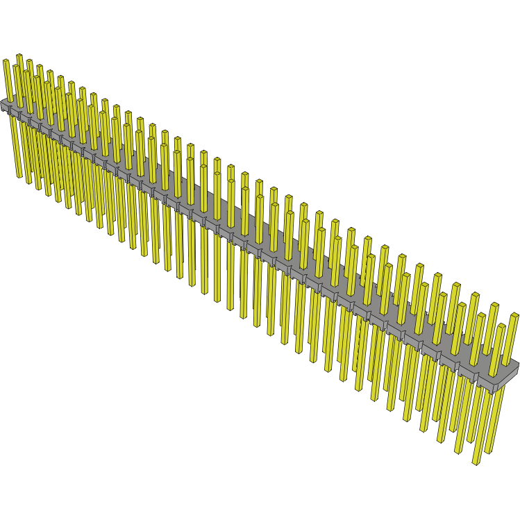 Samtec-MTLW-136-10-G-D-280 Steckverbinderleisten und Leiterplattenbuchsen Conn Unshrouded Header HDR 72 POS 2.54mm Solder ST Top Entry Thru-Hole Bulk