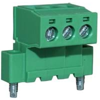 CamdenBoss Ltd-CTBP96HJ/3FL Steckverbinder, Klemmenblöcke Conn Terminal Block M 3 POS 5.08mm Screw RA Flange Mount 15A