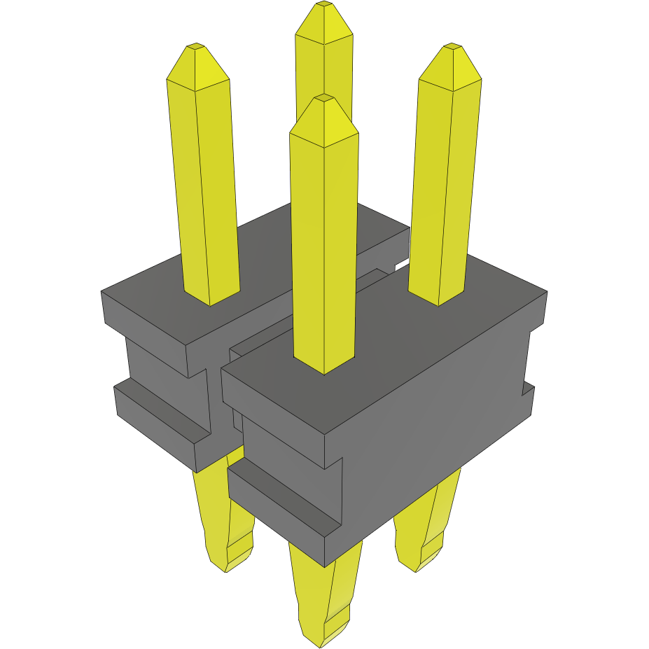 Samtec-PTF-102-03-L-D Connector Headers and PCB Receptacles Conn Socket Strip SKT 4 POS 2mm Press Fit ST Thru-Hole Layer