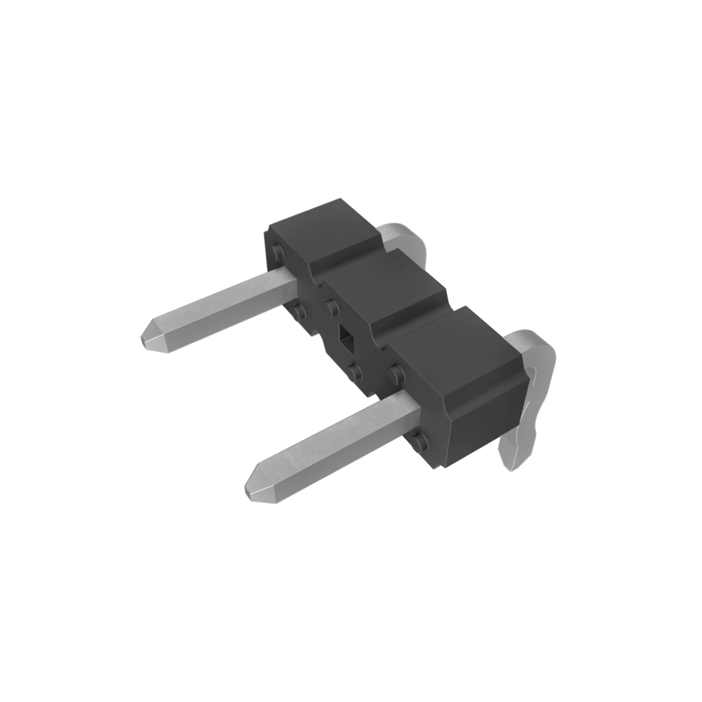 Amphenol Communications Solutions-10118650-403005LF Steckverbinderleisten und Leiterplattenbuchsen BergStik® 2.54mm, Board To Board Connector, Unshrouded Right Angle Header, Through Hole, Single row , Polarized, 3 Positions, 2.54mm (0.100in) Pitch