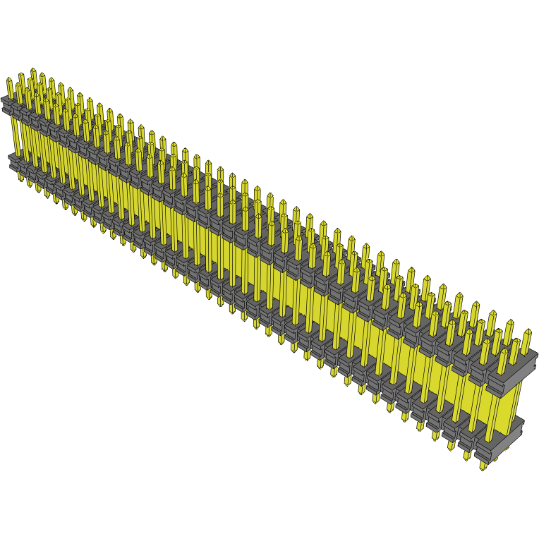 Samtec-QTT-140-03-L-T Embases de raccordement et réceptacles PCB Conn Board Stacker HDR 120 POS 2mm Solder ST Thru-Hole Tube