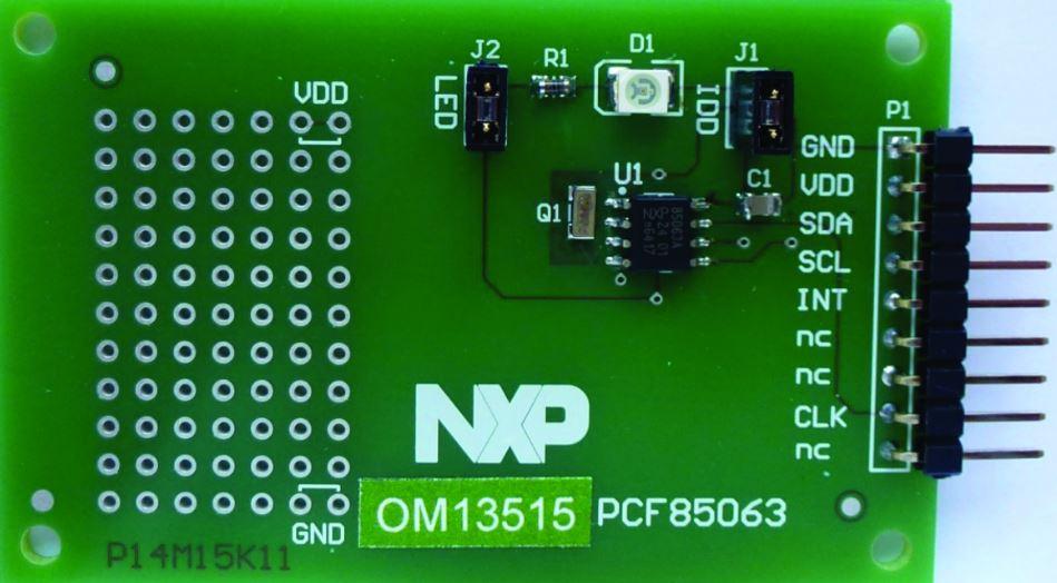 NXP Semiconductors-OM13515UL Clock and Timing Development Boards and Kits PCF85063 Real Time Clock Demonstration Board