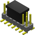 Conn Unshrouded Header HDR 14 POS 2.54mm Solder ST Top Entry SMD Tube