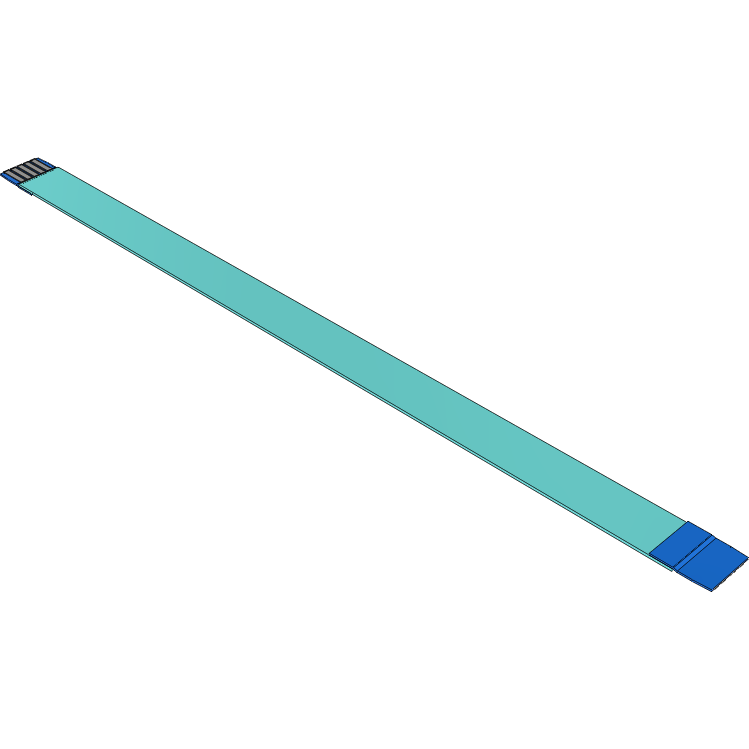 Samtec-FJ-05-R-03.75-4 Flachband Kabelbaugruppen Cable Assembly 0.095m 1mm 5 to 5POS FFC to FFC Bulk