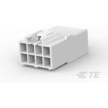 TE Connectivity-176286-1 分立接线罩连接器 Conn Housing RCP 8 POS 3.96mm Crimp ST Cable Mount Natural Bag
