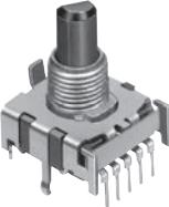 ALPS Electric-SRBV131803 Interruptor giratorio Switch Rotary SP3T 3 Flatted Shaft PC Pins 0.3A 16VDC Bulk