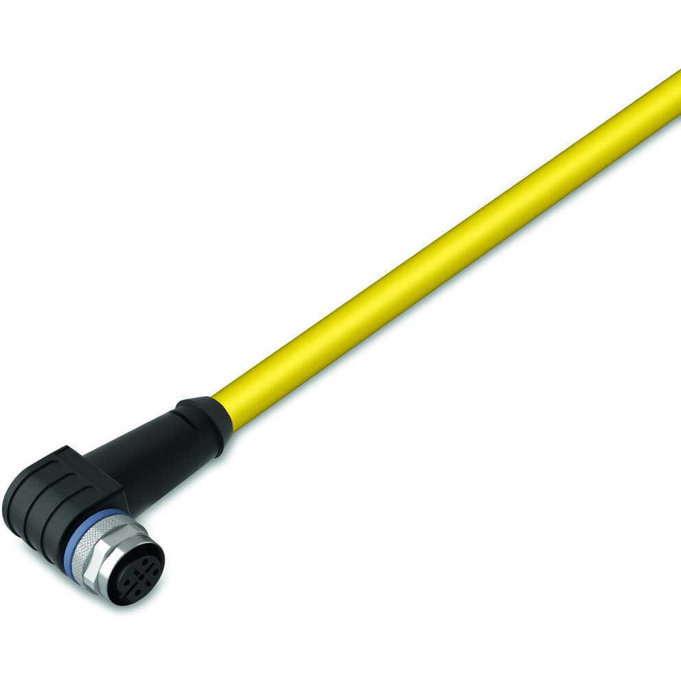 WAGO-756-1302/060-100 Cable Assembly Other System Bus Cable, angled, 10 m, fitted on one End, B-coded, M12 Socket, angled, one free Cable End