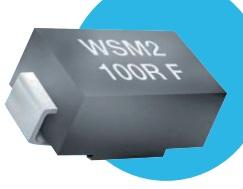 IRC-WSM110R0FLF Ensamble fijo de resistor en una sola superficie Res Wirewound 10 Ohm 1% 1W ±20ppm/°C J-Lead SMD T/R
