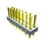 Conn Unshrouded Header HDR 8 POS 2.54mm Solder RA Side Entry Thru-Hole Bulk