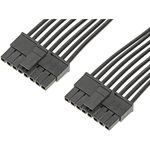 Cable Assembly UL 10002 0.3m 18AWG Wire to Board to Wire to Board 8 to 8 POS F-F Crimp-Crimp Bag