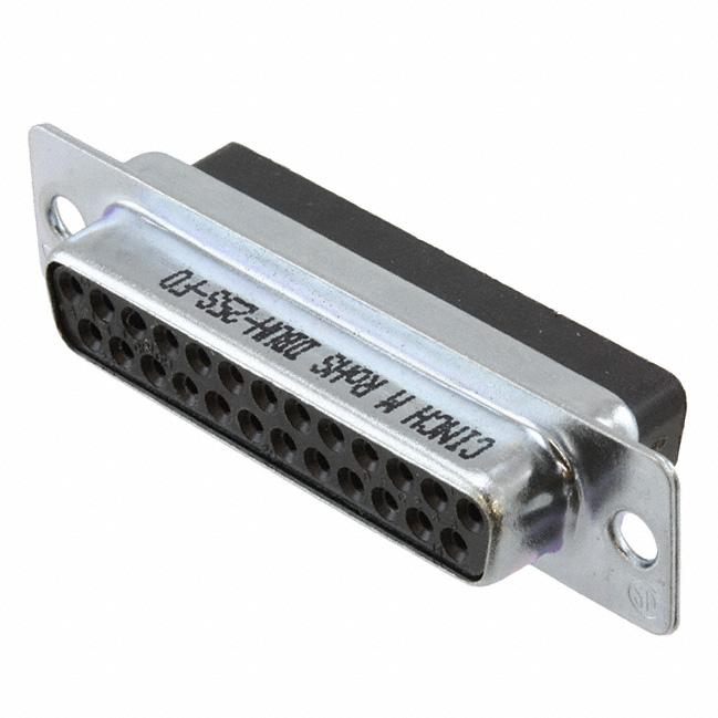 Cinch Connectivity Solutions-DBUH25SFO D-超小型连接器 DBUH-25S-FO Cinch Connectivity Solutions D-Subminiature Connector M 25 POS Crimp ST Cable Mount - Arrow.com