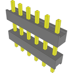 Conn Board Stacker HDR 6 POS 2.54mm Solder ST Top Entry Thru-Hole Bulk