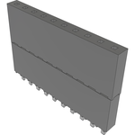 Conn Elevated Socket SKT 10 POS 2.54mm Solder ST Top Entry Thru-Hole Tube