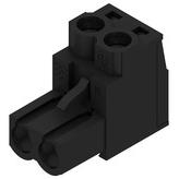 Weidmuller-1943810000 Steckverbinder, Klemmenblöcke Conn Plug-in Terminal Block F 2 POS 5.08mm Screw RA Cable Mount 20A Box