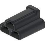 Conn Housing F 3 POS Crimp ST Cable Mount Black