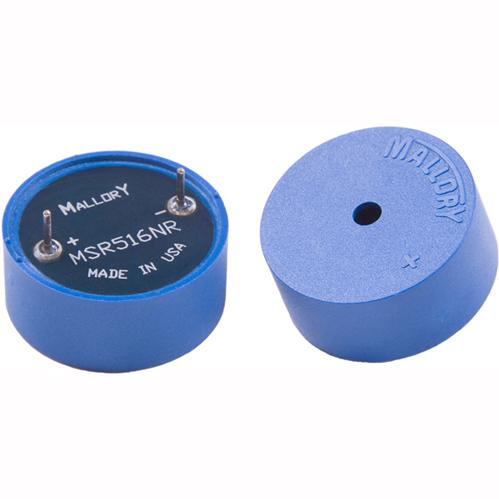 Mallory Sonalert Products-MSR205NJSR Audioanzeigen und -alarme Audio Indicator Piezo 2VDC 5VDC 10mA 85dBA 3400Hz to 4400Hz Through Hole Pin Bulk/Tray