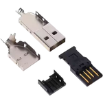 Amphenol Communications Solutions-UE28AM54130 Connector USB Conn USB Type A PL 4 POS 2mm/2.5mm Solder Cup ST Cable Mount 4 Terminal 1 Port Bag
