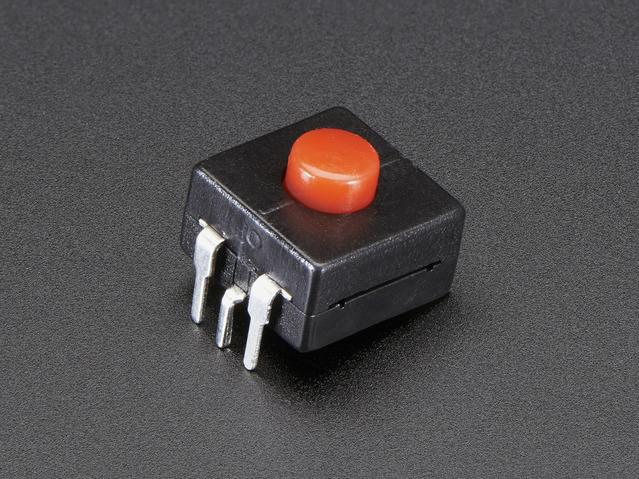 Adafruit Industries-1684 Switch Push Button Switch Push Button ON OFF SPST Round Button 0.5A 12VDC Alternate Thru-Hole PC Pins