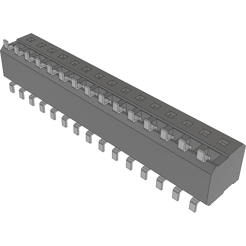 Samtec-CLP-115-02-LM-DH Connector Headers and PCB Receptacles Conn Socket Strip SKT 30 POS 1.27mm Solder RA Side Entry SMD TIGER CLAW™ Tube