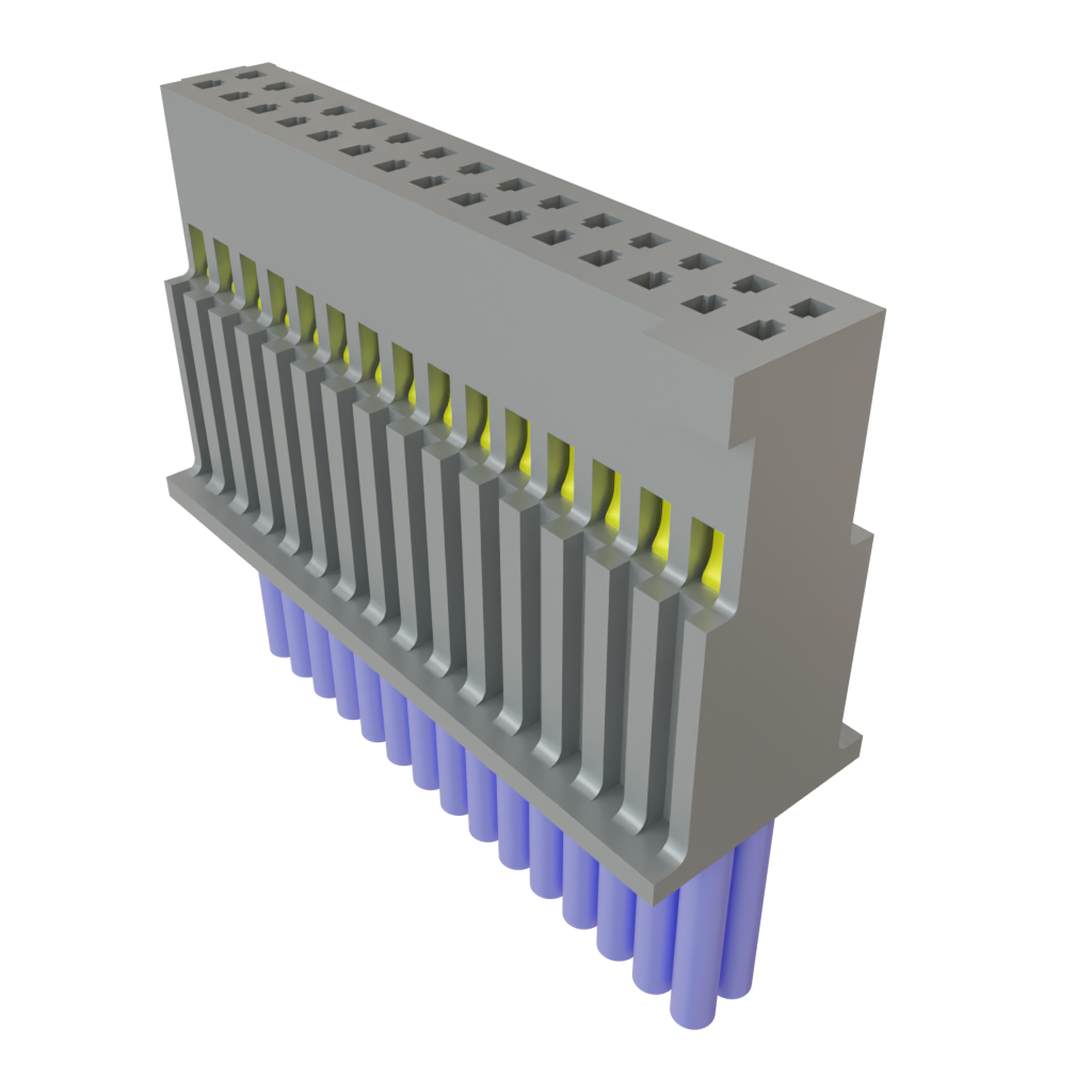Samtec-SFSD-15-28-G-12.00-S Andere Kabelbaugruppen Cable Assembly Discrete Wire 0.304m 28AWG Socket Strip 30 POS SKT Crimp TIGER EYE™ Layer