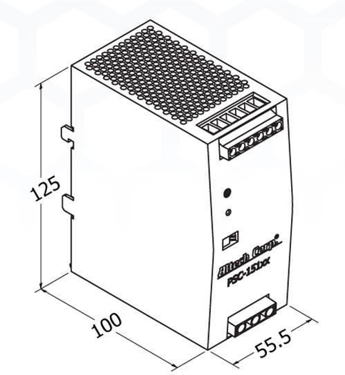 Altech Corporation-PSC-15148 Alimentation électrique CA en CC AC/DC Power Supply Single-OUT 48V 3.2A 150W 9-Pin