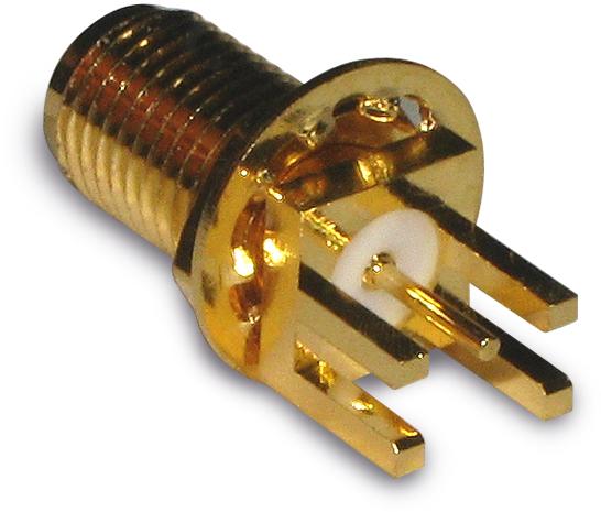 Amphenol RF-132384 Connettore RF Conn SMA 0Hz to 18GHz 50Ohm Solder ST Edge Mount F Gold