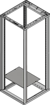 Schroff GmbH-27230093 null Steel Base Plate, For Cabinet Width 553mm, Depth 800mm