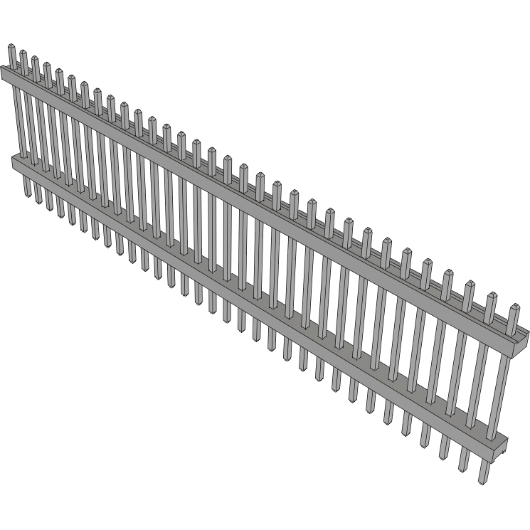 Samtec-TW-32-07-T-S-500-150 Piastre connettori e prese PCB Conn Board Stacker HDR 32 POS 2mm Solder ST Top Entry Thru-Hole Bulk