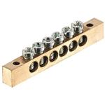 PE / N rail, Suitable Han surface mounted housing, 1 bar with fixing screws