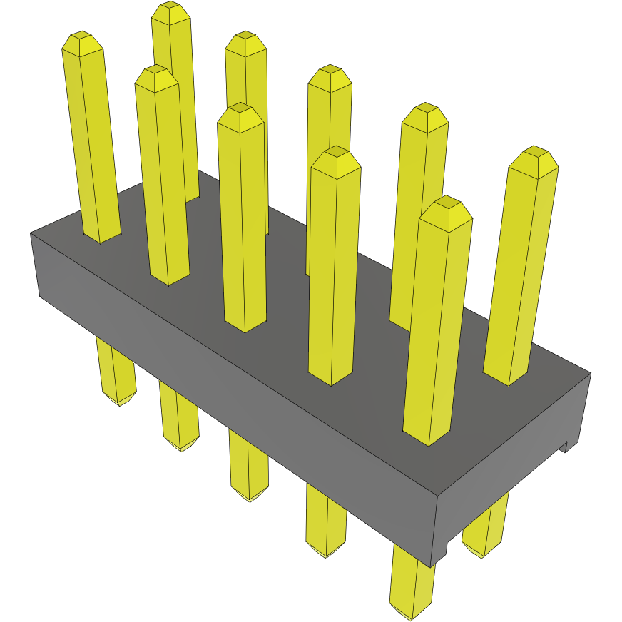 Samtec-TMM-105-03-G-D Steckverbinderleisten und Leiterplattenbuchsen Conn Unshrouded Header HDR 10 POS 2mm Solder ST Top Entry Thru-Hole Bulk
