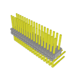 Conn Unshrouded Header HDR 36 POS 1.27mm Solder RA Side Entry Thru-Hole Tube