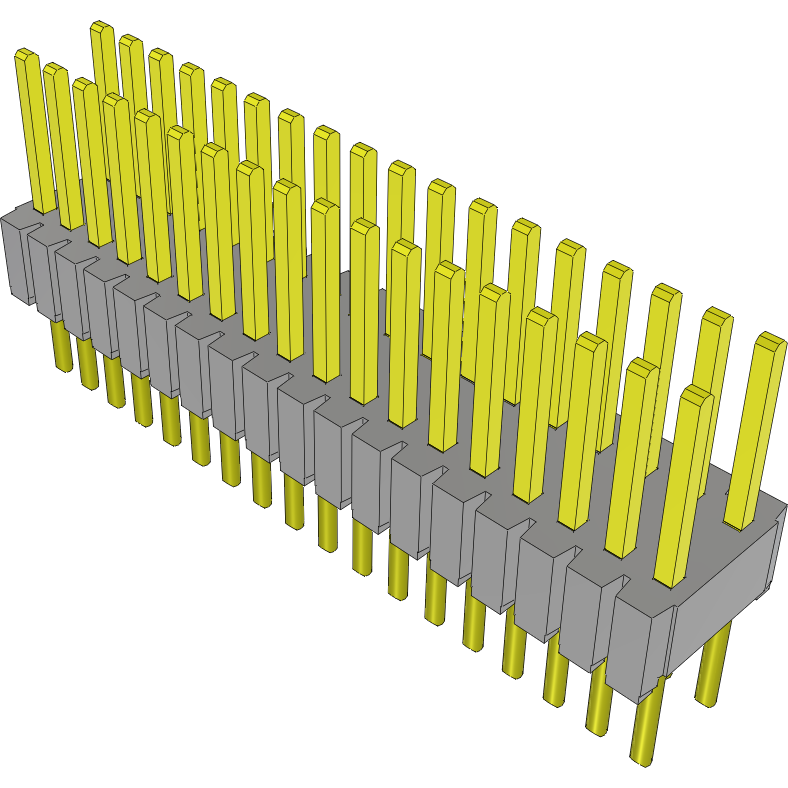 Samtec-HTMS-118-51-S-D Steckverbinderleisten und Leiterplattenbuchsen Conn Unshrouded Header HDR 36 POS 1.27mm Solder ST Top Entry Thru-Hole Tube