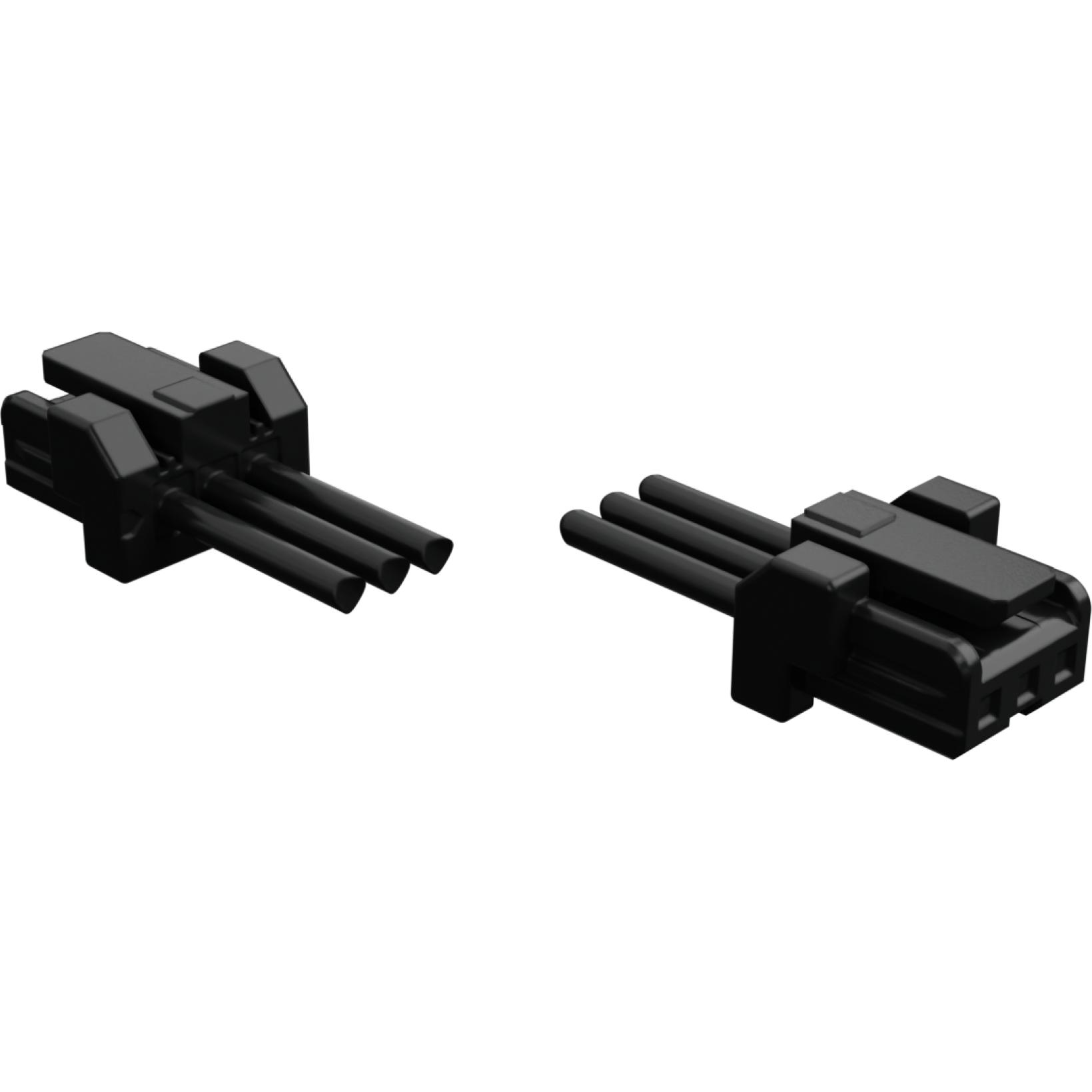 Molex-2181011031 其他电缆组件 Cable Assembly UL 10002 0.1m 22AWG Wire to Board to Wire to Board 3 to 3 POS F-F Crimp-Crimp Bag