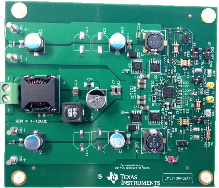 Texas Instruments-LM5140RWGEVM Energiemanagement, Entwicklungsplatinen und -kits Dual Synchronous Buck Converter EVM